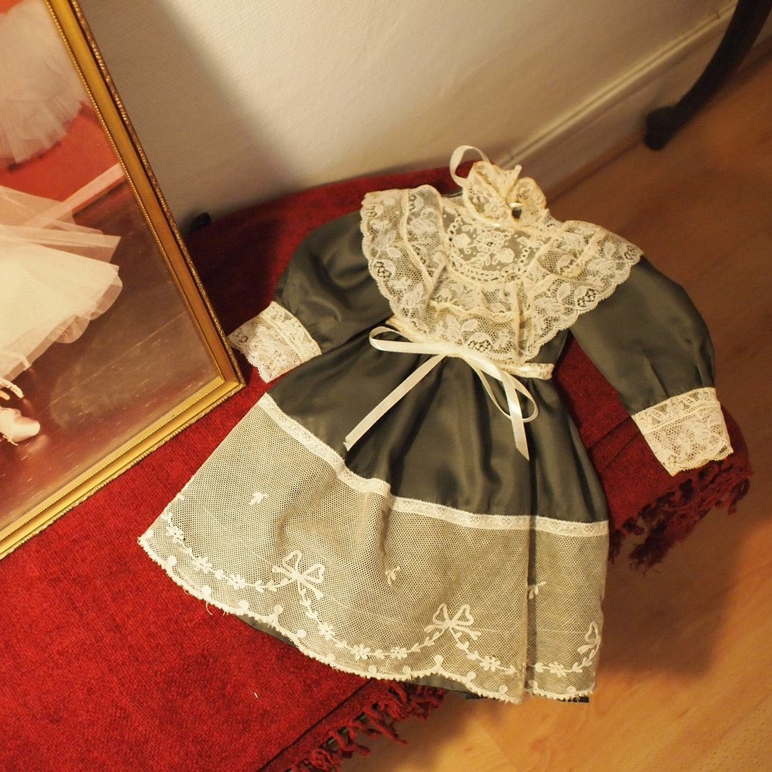レース襟のドールドレス／Lace Collar Doll Dress